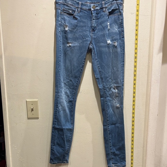Blank NYC Light Blue Distressed Skinny Jeans - Picture 1 of 5